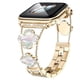thumbnail image 5 of Adecuado para Apple Watch, Apple Watch SE1-8 Generación, correa de metal con trébol de diamantes de moda, 5 of 6
