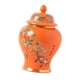 thumbnail image 2 of Jarrón decorativo de cerámica con forma de jengibre, estilo chino antiguo Naranja, 2 of 9