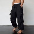 thumbnail image 6 of YABCSAZ Mens Cargo Pants Quick Dry Multi Pocket Drawstring Elastic Waist Outdoor Hiking Joggers, 6 of 8