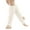C-Beige510, variant on DHFJKG Dance Yoga Socks For Women Toeless Ribbed Solid Color Warm Sports Leg Warmers Soft Sock