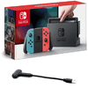 Nintendo Switch 32 GB Console with Neon Blue and Red Joy-Con and Nintendo Switch USB Type-C Bluetooth Audio Transmitter