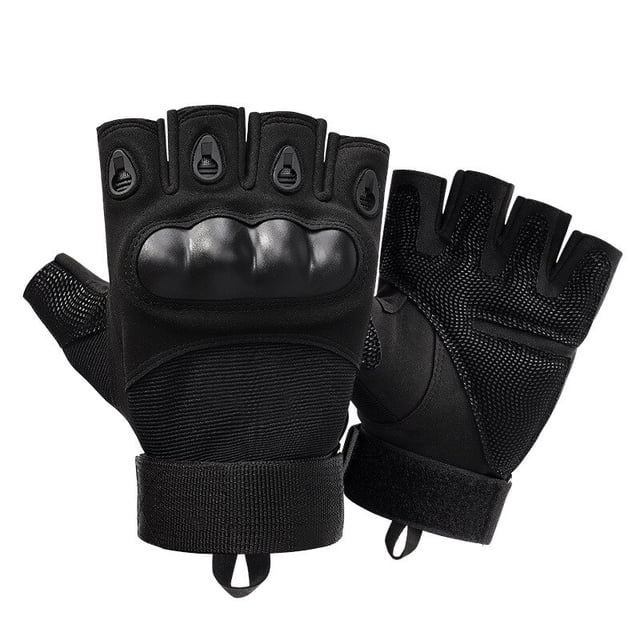 Guantes tácticos para la policía de caza guantes de caza guantes tácticos militares Guantes de medio dedo para hombre, guantes tácticos militares para exteriores, deportes, tiro, caza, Airsoft, motoci