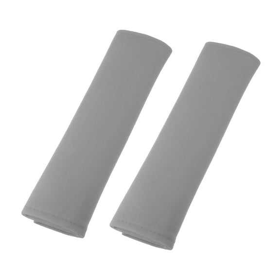 Motoforti 2 Pcs Flannel Car Shoulder Seatbelt Pad Covers Universal Gray 26x7cm
