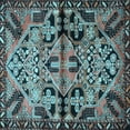 thumbnail image 1 of Ahgly Company Indoor Square Persian Light Blue Traditional Area Rugs, 8' Square, 1 of 4