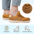 thumbnail image 3 of Women Slip-On Shoes Wide Toe Box Casual Sneakers Non-Slip Walking Shoes Brown 10 Wide, 3 of 10
