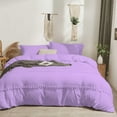 thumbnail image 2 of D.N.G. BEDDINGS 1 Piece Boho Chic Pom Pom Comforter, All Season Down Alternative Bedding Comforter - (Full/Queen Size, Lilac) 800 Thread Count, Egyptian Cotton., 2 of 6