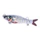 thumbnail image 5 of Cebo Artificiales Giratorios Triples Señuelos Flotantes de Agua Agua Dulce , 3 3 Macarena Señuelos de pesca de articulación múltiple, 5 of 5