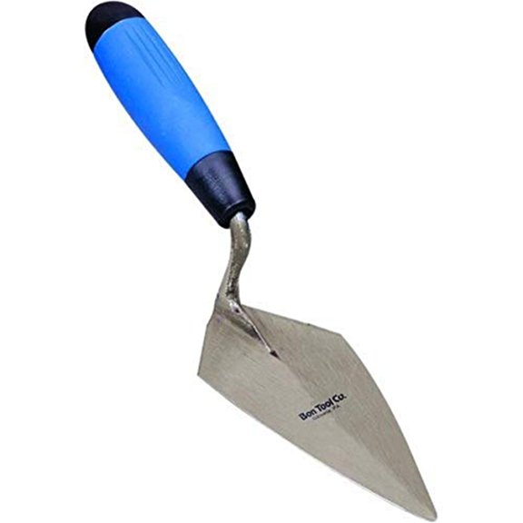 Bon 11-748 Pointing Trowel - Carbon Steel 4 1/2-inch X 2 1/4-inch Comfort Grip Handle