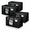 Black, variant on Extra Large Moving Bags 4 Pack, Heavy Duty Storage Totes with Top-Open Zippers & Visible Window, Reinforced Handles for Clothes