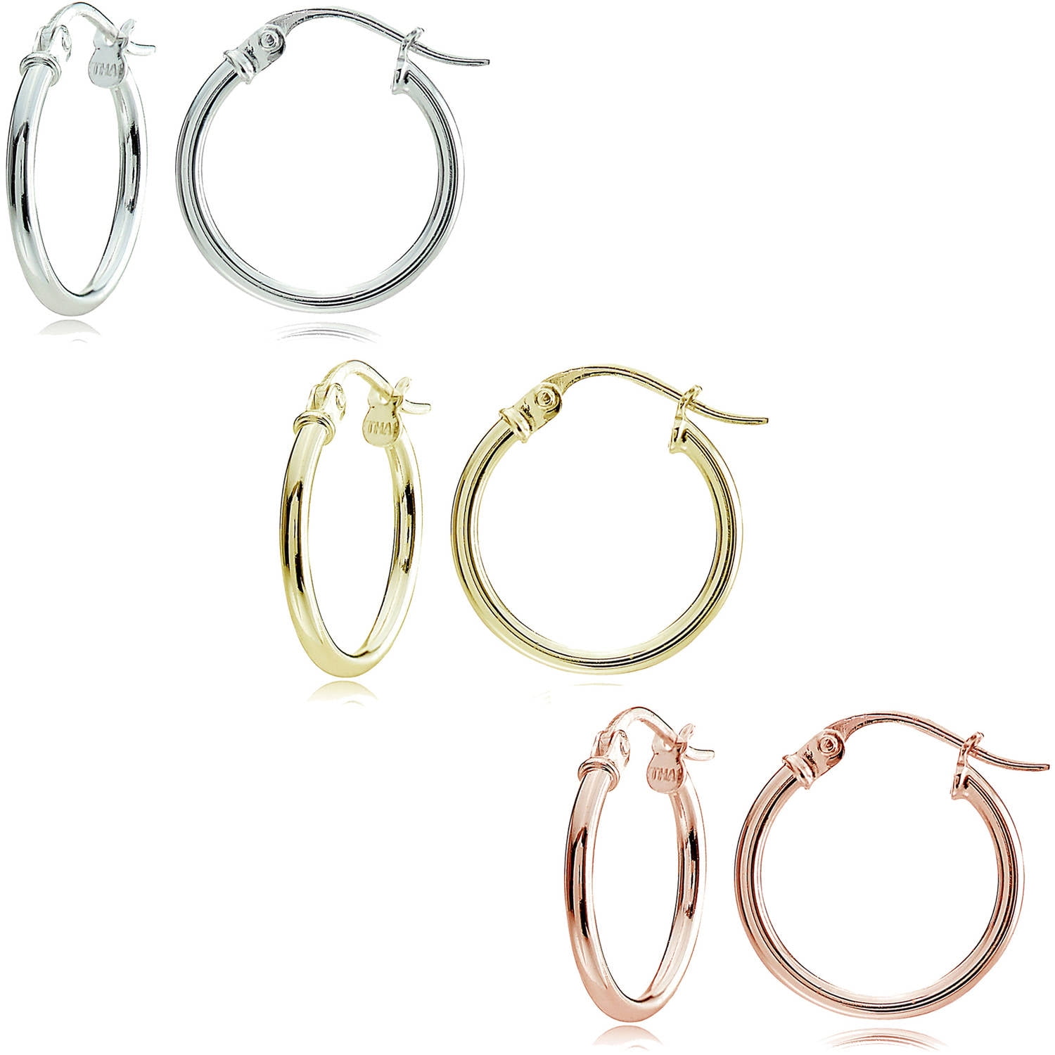 ANDI ROSE Fashion Jewelry Teardrop Drop Hoop 925 Sterling Silver Earrings for Women Girls sterling-silver, 16 MM
