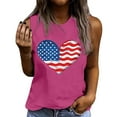 thumbnail image 2 of Delliss Women's Independence Day Print Baggy Crew Neck Casual Sleeveless Basic Top, 2 of 4