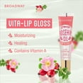 thumbnail image 3 of Ruby Kisses Broadway Vita-Lip Clear Lip Gloss (Rosehip Oil 12 Pack), Ultra-Hydrating & Soothing Formula with Vitamin Oils, High-Shine Non-Sticky Finish, Healing Glossy Lip Balm With Vitamin A, 3 of 9