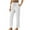 White, variant on Stamzod Cotton and Linen Pants Women Spring Solid Color Elastic Waist Straight Work Pants with Drawstring Casual Loose Vacation Beach Pants for Women Black XXXXL