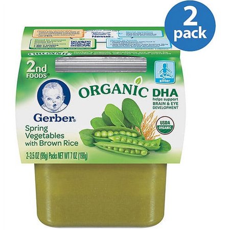 Gerber Gerber 2nd Foods Spring Vegetables, 2 ea
