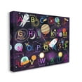 thumbnail image 3 of Stupell Industries Alphabet Teaching Outer Space Astronomy Words Letters Canvas Wall Art, 48 x 36, Design by Carla Daly, 3 of 5