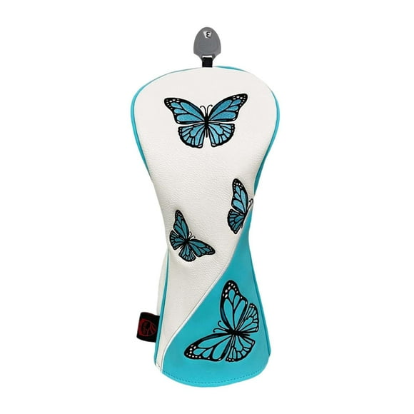 Golf Wood Headcover Protection Sleeve Scratch PU Leather Club Head Cover White FW