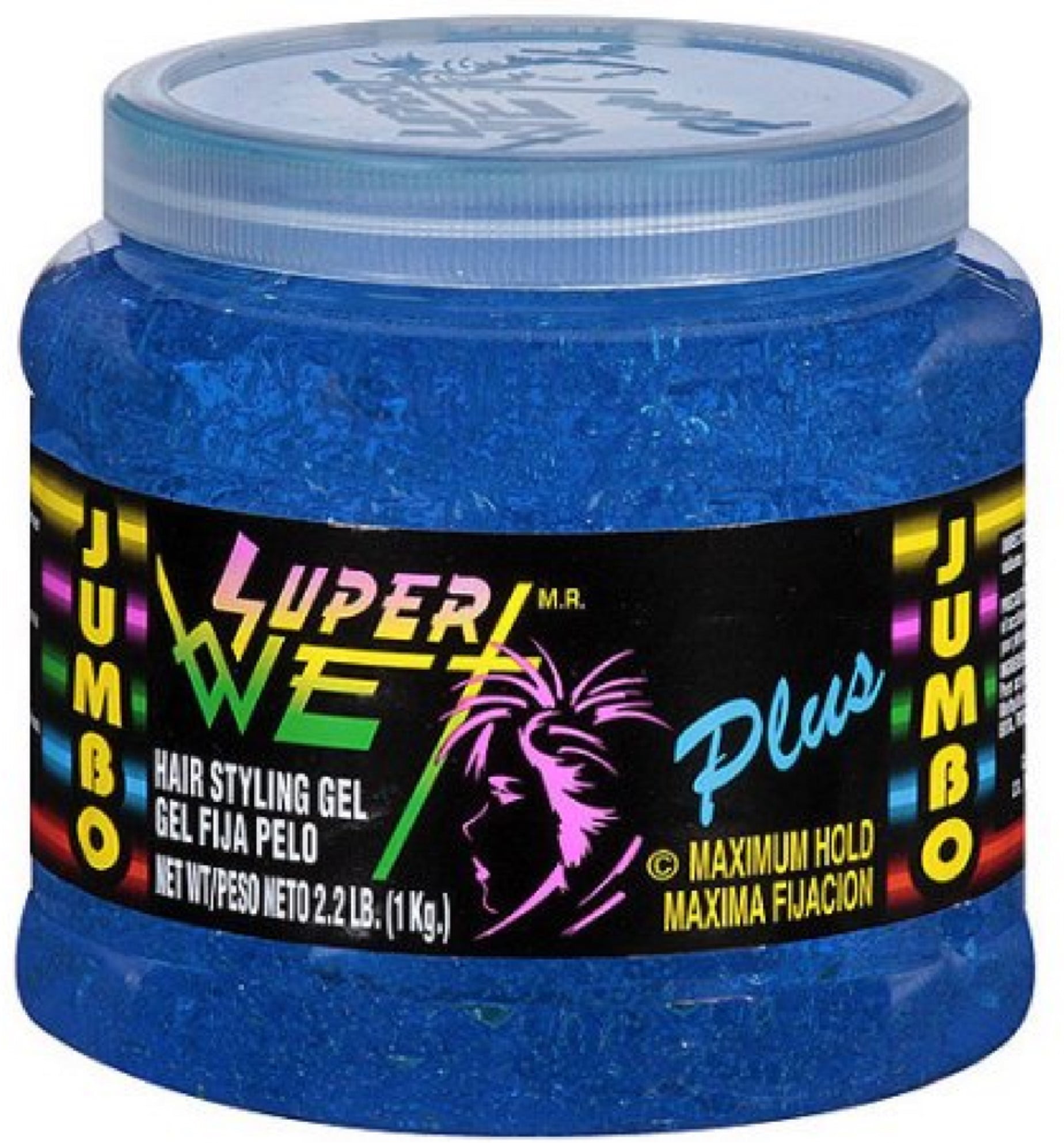 Super Wet Azul Nourishing Hair Styling Gel, Maximum Control, Unisex, 8.8 oz  Jar
