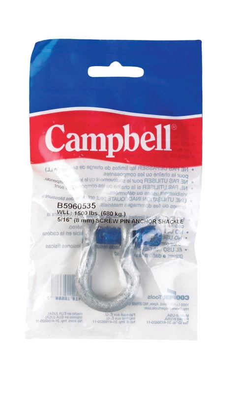 ANCHOR SHACKLE5/16 3/4TN (Pack of 1)