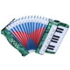 thumbnail image 2 of Instrumento musical acordeón de piano de 17 teclas y 8 bajos Sincero para estudiantes principiantes verde, 2 of 10