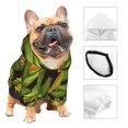 thumbnail image 3 of Fotbe Corn 2 Sudadera con Estampado para Perros Pequeños – Suéter con Capucha para Mascotas, Tela Suave de Forro Polar con Bolsillo-X-Large, 3 of 7