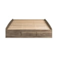 thumbnail image 3 of Pemberly Row Farmhouse 6 Drawers Wood King Platform Storage Bed in Drifted Gray, 3 of 8