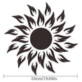 thumbnail image 5 of PEONAVET Mini Home Acrylic DIY Golden Flower Heart Sun Acrylic Mirror Wall Sticker, 5 of 5