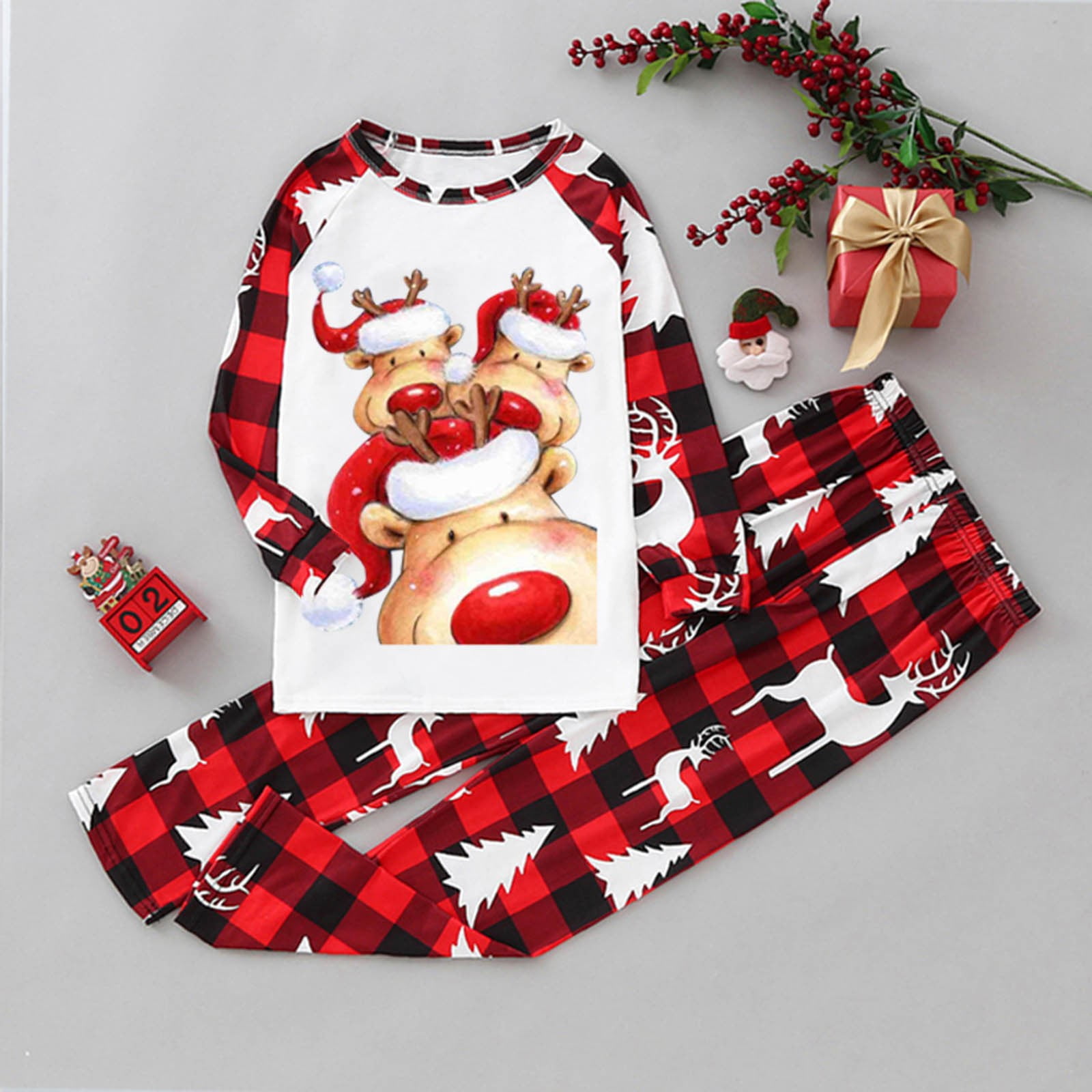 ERTUTUYI Christmas Family Matching Pajamas Cute And Funny Animal