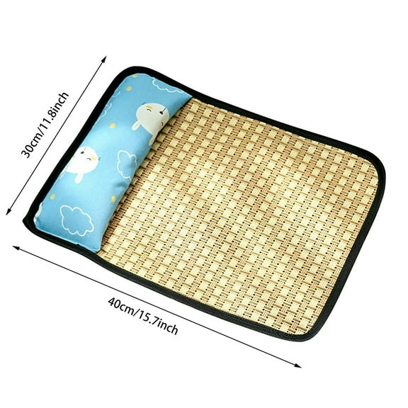 Summer Ice Pad Pet Cooling Pad * 1 Piece Summer Pet Mat with Pillow Breathable Pad for Dogs & Cats Comfortable Bed for Small/Medium Indoor Outdoor Use To Keep Cool in Hot Weather