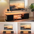 thumbnail image 2 of 51'' LED Entertainment Center up to 65" TVs, Modern TV Stand for Living Room and Playroom, Gray, 2 of 6