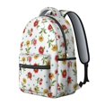 thumbnail image 2 of Pioneer Flower Floral Print Pattern Backpack for School, Cute School Bag with Adjustable Shoulder Straps and Padded Back, 15.3"x11"x7.1", 2 of 5