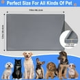 thumbnail image 6 of Pet Placemat, 18.9" X 11.8" Pet Feeding Mat Tray,Dog & Cat Feeding Mats for Prevent Food and Water Overflow,with Raised Edges Silicone Mat,Grey, 6 of 8