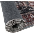 thumbnail image 6 of Rugs.com Maahru Collection Washable Rug – 4' x 6' Oval Blue Low-Pile Rug Perfect For Living Rooms, Large Dining Rooms, Open Floorplans, 6 of 7