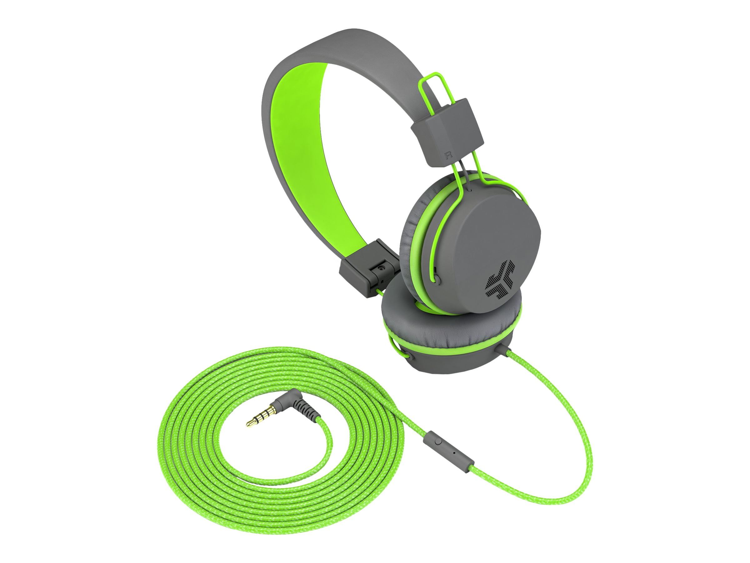 JLab Audio Neon Headphones with mic onear wired 3.5 mm jack
