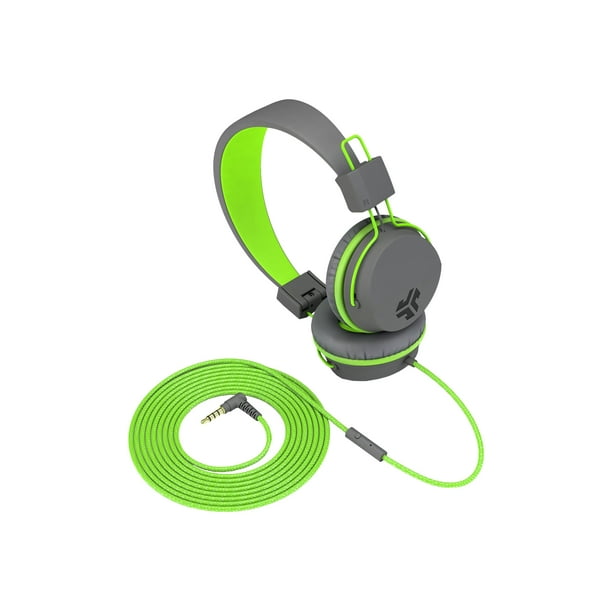 JLab Audio Neon Headphones with mic onear wired 3.5 mm jack