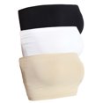 thumbnail image 1 of TheMogan Women's 3PCS Basic Layering Seamless Bra Top Simple Tube Bandeau, 1 of 6