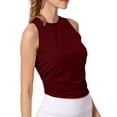 thumbnail image 1 of UPPADA Womens Shapewear Tank Top with Built In Bra Seamless Body Shaper Slimming Compression Camisole Tank Tops Seamless Cami Tank Top Stretch Comfy Soft Base Tees Red,S, 1 of 7
