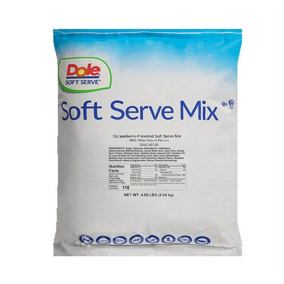 DOLE SOFT SERVE Strawberry Soft Serve Mix 4.5 lb/2.04 kgs