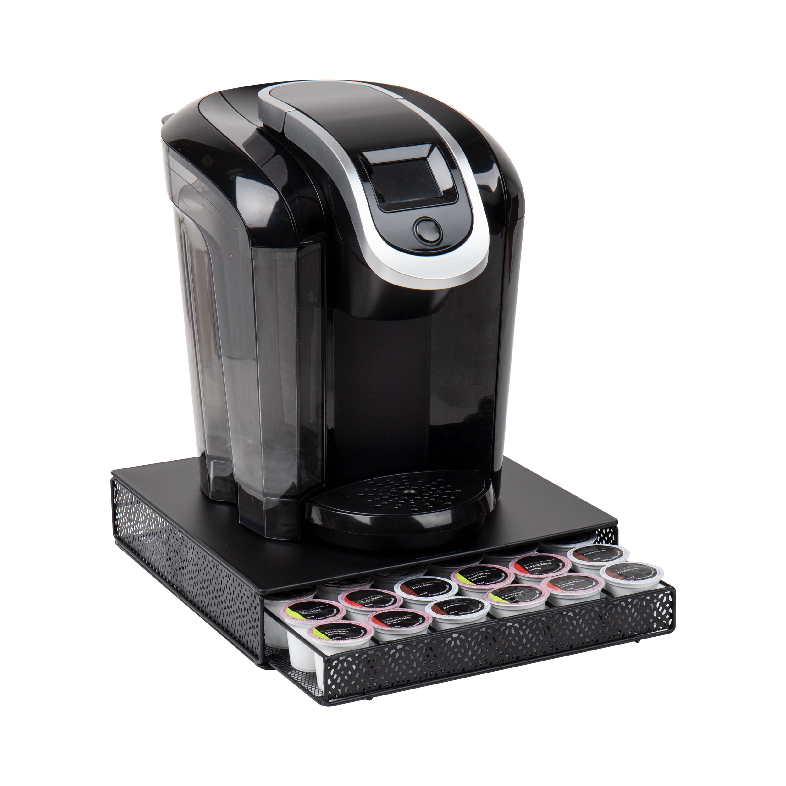 Keurig Space Saver Under Brewer Storage Drawer Holds 35 K Cup Pods Black Walmart