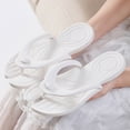 thumbnail image 5 of oqasdz Slippers for Women Travel Portable Flip Flops Indoor Outdoor Bathroom Shower Shoes Sandals with Flat Sole for Beach Pool,White, 5 of 6
