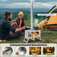 thumbnail image 1 of QinaQin Wood Stove for Tent, Foldable & Cylinder with View Glass, Basic, 1 of 9