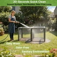 thumbnail image 2 of Chicken Tunnel, 23.6 inch Wide Heavy Duty Metal Chicken Coop, Predator Proof Modular Extension Chicken Run for Outside Poultry Coop as Hens, Rabbits, Ducks and Small Pets, 2 of 7