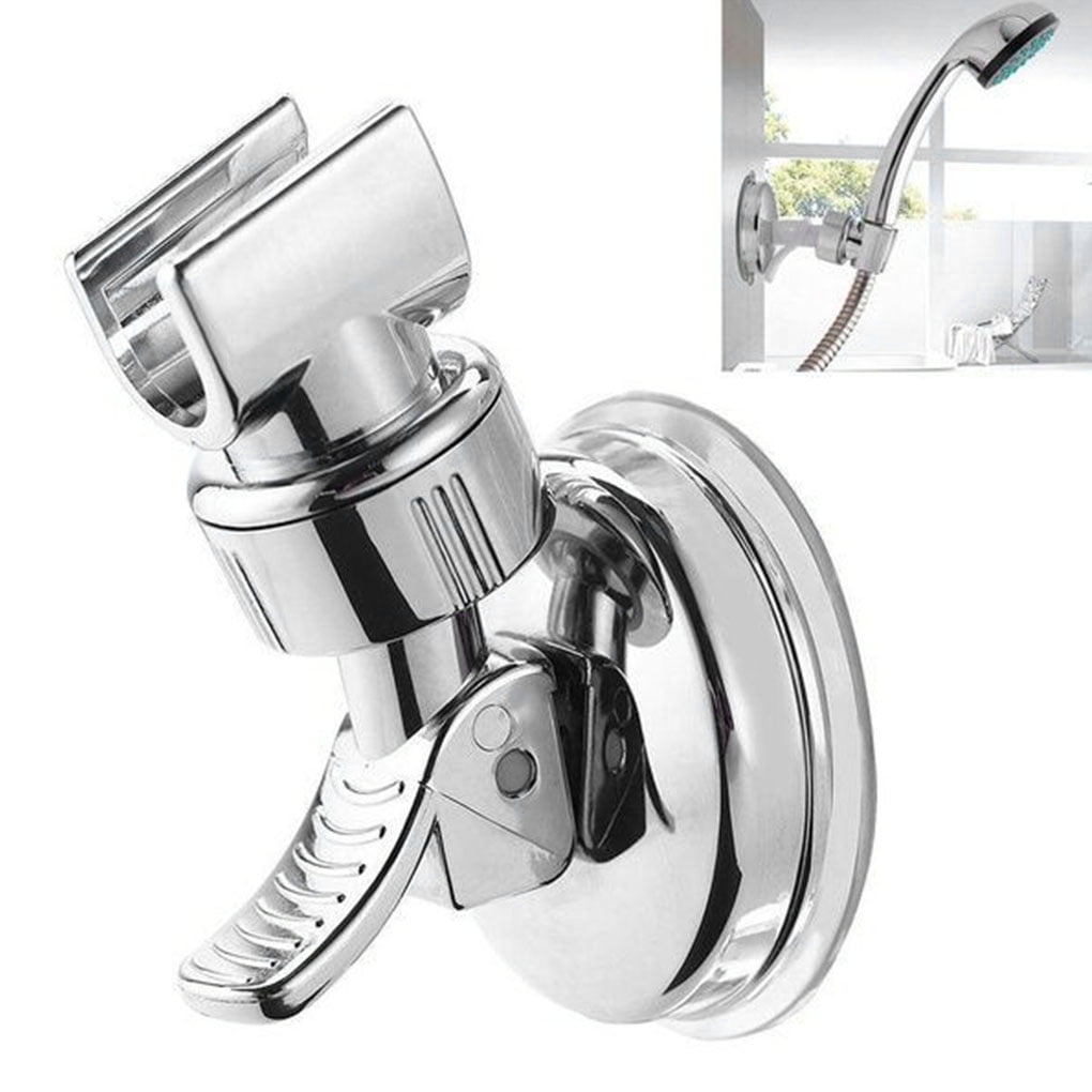 Angle-Adjustable Holder for Bathroom Adhesive Removable Shower Head Holders Bracket Vacuum Suction Cup Shower Head Holder 