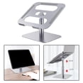 thumbnail image 4 of Soporte de ordenador portátil elevador hueco soporte de ordenador para oficina, ángulo y altura ajustable - Plata Sunnimix soporte para laptop ajustable, 4 of 8