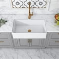 thumbnail image 3 of Leonis 17 in. Square White Finish Ceramic Vessel Bathroom Vanity Sink, 3 of 9