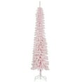 thumbnail image 1 of HOMCOM 7' Artificial Christmas Tree with Realistic Branches Pink, 1 of 9