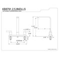 thumbnail image 4 of Kingston Brass NuvoFusion Double Handle High Rise Spout Kitchen Faucet, 4 of 4
