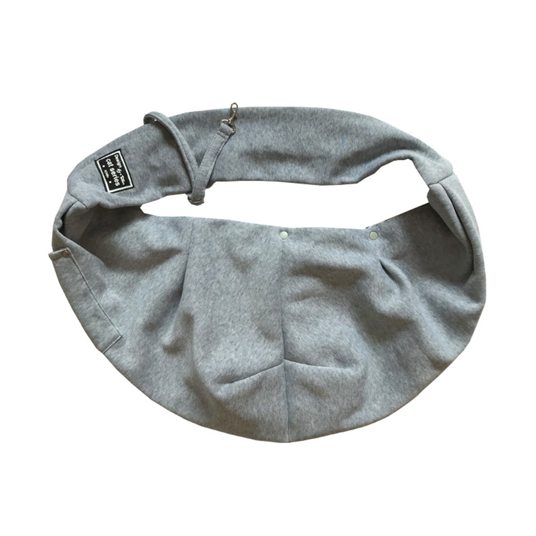 FZFLZDH Small Dog Sling Cat Harness Adjustable Shoulder Strap Hands-free Pet Dog Travel Bbag Backpack for Boys and Girls Gray