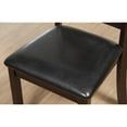 thumbnail image 2 of Acme Dining Chair Vegan Faux Leather Cross Lattice Set of 2 Black- Saltoro Sherpi Indoor Dining Chairs, 2 of 6