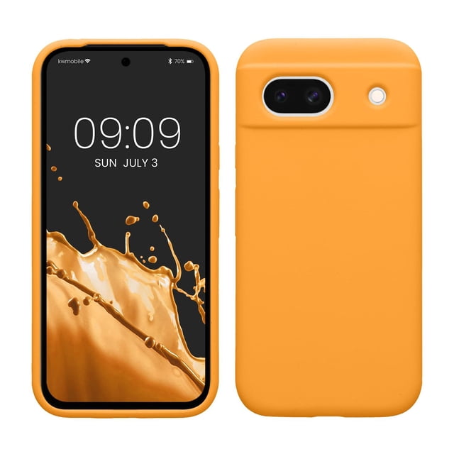 kwmobile Carcasa Compatible con Google Pixel 8a Funda - Case TPU y Silicona antigolpes - Apto Carga