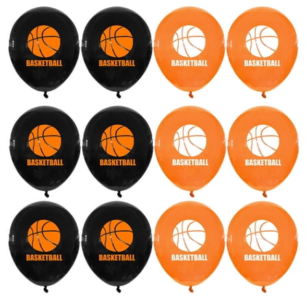 WRITWAA 20Pcs Basketball Birthday Balloons Round Assorted Backdrop